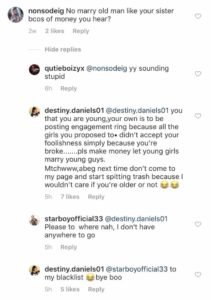 Regina Daniels sister, Destiny Daniels blasts troll