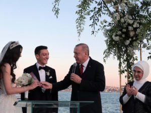 Turkish President serves as Mesut Ozil's Best Man on his wedding day