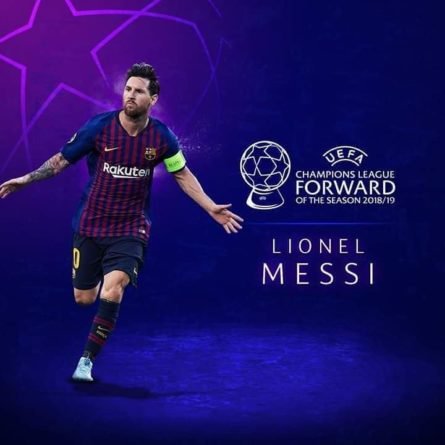 Messi wins UEFA forward of the season