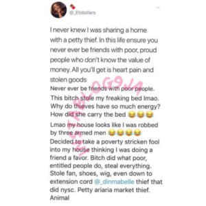 Lady narrates how her friend stole her properties