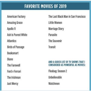 Obama's 2019 Movie List