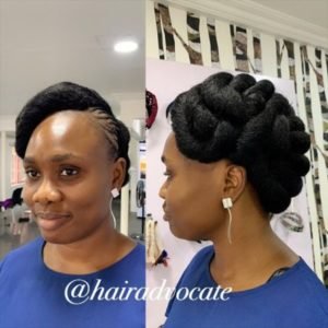 simple natural hair styles