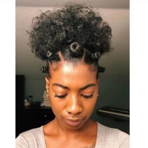 DIY natural hair style