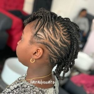 fine weaving hairstyle